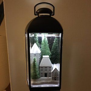WINTER LANTERN SCENE NIGHTLIGHT wall flower